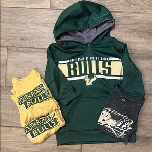 Rivalry Threads Univ of S. Florida Bulls Hoodie and Tee Bundle, Mixed sizes.